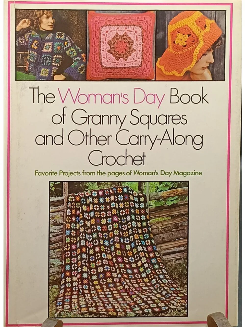 Vintage Womans Day Book of Granny Squares and Other Carry Along Crochet Projects